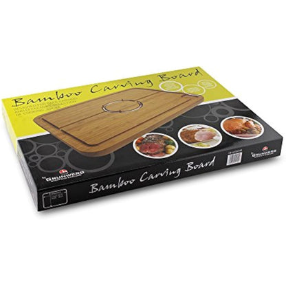 Deluxe Spiked Bamboo Wooden Roast Joint Carving & Cutting Board