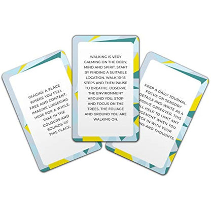 Gift Republic Mindful Meditation Cards 100 Mindfulness Guidance Cards Calming Meditation Gift Self-Care Positive Affirmation Anxiety-Relief