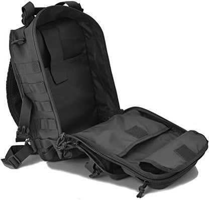 Gowara Gear Tactical Sling Bag Pack Military Rover Shoulder Sling Backpack (Black)
