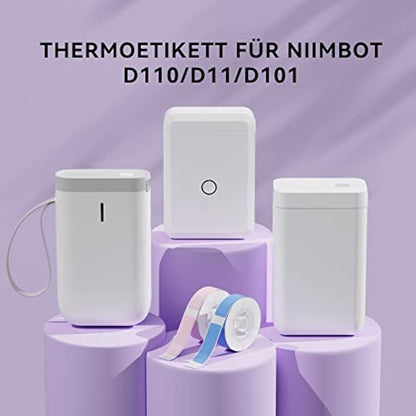 NIIMBOT Thermal Labels 0.59" x 1.18"(15 * 30mm) Printer Sticker Paper with Self-Adhesive for D11/D110/D101/H1S,1 Roll of 210