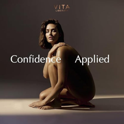 VITA LIBERATA Beauty Blur Medium 30ml & Brush Bundle, BB/CC Cream, Hydrating complexion booster, Radiant Glow & Flawless Finish, Colour Corrector, Tinted Primer, Flawless application blending brush