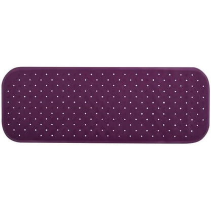 MSV Premium Shower Mat Bath Mat Bath Mat Antibacterial Non-Slip with Suction Cups – Purple/Purple – Smells of Roses – Approx. 36 x 97 cm
