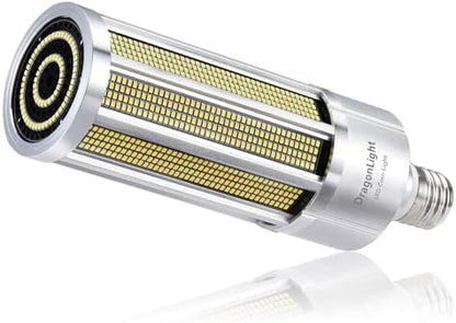 DragonLight 150W Commercial Grade Corn LED Light Bulb Fanless(800 Watt Metal Halide/HID/HPS Replacement) E40 Large Mogul Base LED Lamp 5000K Daylight 20,250LM for High Bay Area Lighting