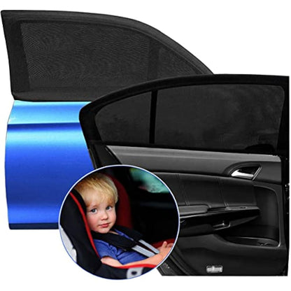 Goosky Window Shades for Baby, Sun Shades for Kids, UV Protection for Adults, Pets - Car Blinds Fits Most Vehicles (2 Pack)