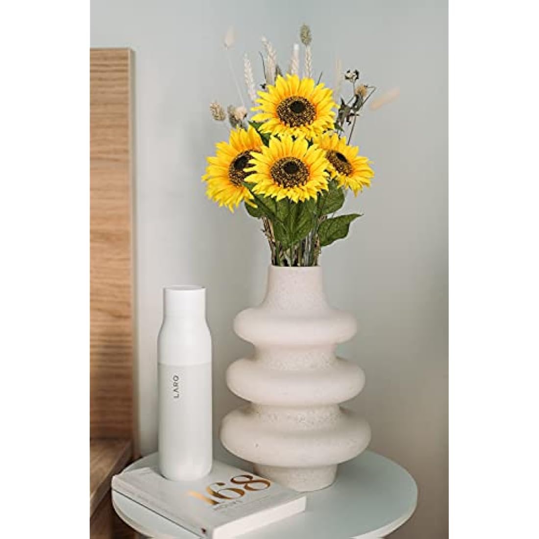 Briful 3 Packs Artificial Sunflower Large Fake Sunflowers 9" Silk Flowers Heads 33" Tall Artificial Flowers Bulk for Home Office Wedding Décor Floral Arrangement Centerpieces
