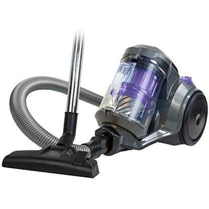 Russell Hobbs Multi Cyclonic Cylinder Vacuum Cleaner TITAN2 PET 3 Litre Grey & Purple with 3 in 1 Multi-Tool, Triple Dust Lock 700W High Efficiency Motor, PET Turbo Tool, 2 Year Guarantee RHCV4601