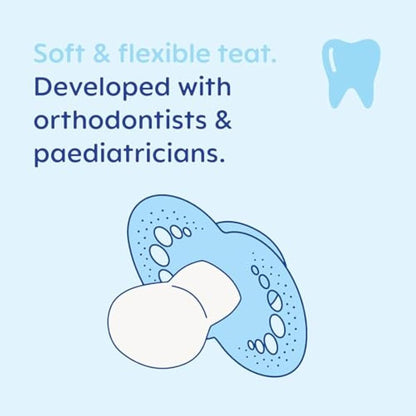 MAM Original Soothers | 18-36 Months | Pack of 2 | Comes in Dummy Steriliser Box | Sustainable Materials | Baby Accessories | Cream (Various Designs)