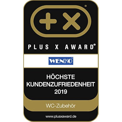 WENKO Toilet Brush and Holder Marrakesh of Ceramic, Brown, 12.5 x 12.5 x 41 cm