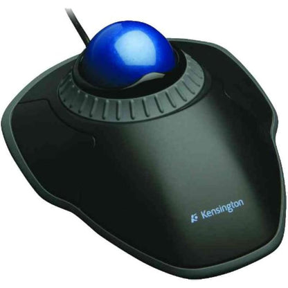 Kensington Orbit Mouse - Wired Ergonomic TrackBall Mouse for PC, Mac and Windows with Scroll Ring, Ambidextrous Design and Optical Tracking - Blue (K72337EU)