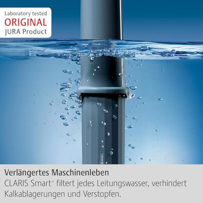 Jura 24233 Claris Smart+ Filter Cartridge Set of 3, Plastic, Gray