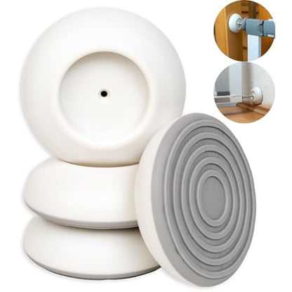 Stair Gate Wall Protector Pads, 4 pcs, White, for max. Ø 1.61" Pressure Screw Heads, Protect Walls and Doorways from Children and Pet Gates, Baby Gate Wall Protector, Children Anti Stain Guard Cups