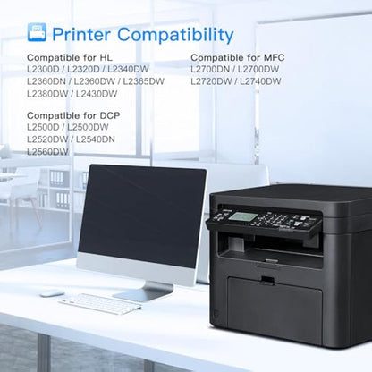 TN2320 Toner Cartridges Replacement for Brother TN-2320 TN2310 TN-2310 Compatible for Brother MFC-L2700DN HL-L2340DW HL-L2365DW HL-L2360DN HL-L2300D DCP-L2500D DCP-L2520DW MFC-L2720DW