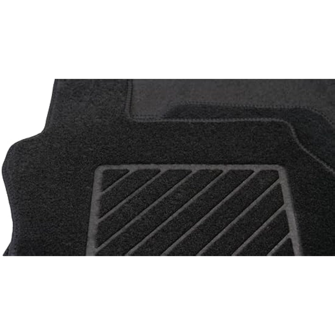 Carsio Carpet Car Mats For Kia Picanto 2017+ Onwards Tailored Fit Floor Mat Set Complete Accessory Black Custom Fitted - All Weather, Anti-Slip Backing & Black Trim