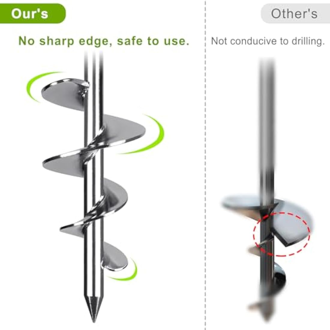 SELEWARE Pack of 4 Tent Pegs Camping - Strong Tent Pegs Heavy Ground Anchors Ground Anchor Metal Ground Anchor Trampoline for Camping Outdoor Hiking Trampoline Tent Shed