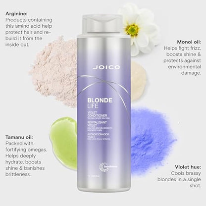 Joico Blonde Life by Violet Conditioner 1000ml, (Pack of 1)