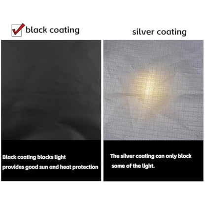 Car Awning Camping SUV Sun Shelter Waterproof Universal Tent Canopy Anti-UV for Van Campervan Caravan Truck Vehicle (Black)