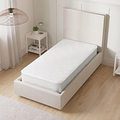 Starlight Beds Cooltouch Hybrid Small Single Mattress – Memory Foam Mattress with Springs, Maximum Value, 18cm Deep, Plush, White,(75cm x 190cm)