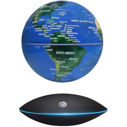Dracarys Magnetic Levitation Floating Globe, 6 Inch Rotating World Map, Anti Gravity Globe for Educational and Gift, Home Office Classroom Desk Decor, Touch Control and Gradient Night Light item