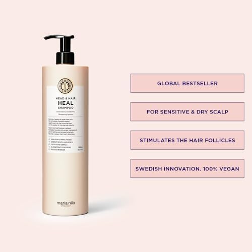 Maria Nila Head & Hair Heal, Prevents Dandruff/Scalp Problems & Stimulates Hair Growth, 100% Vegan & Sulfate/Paraben free