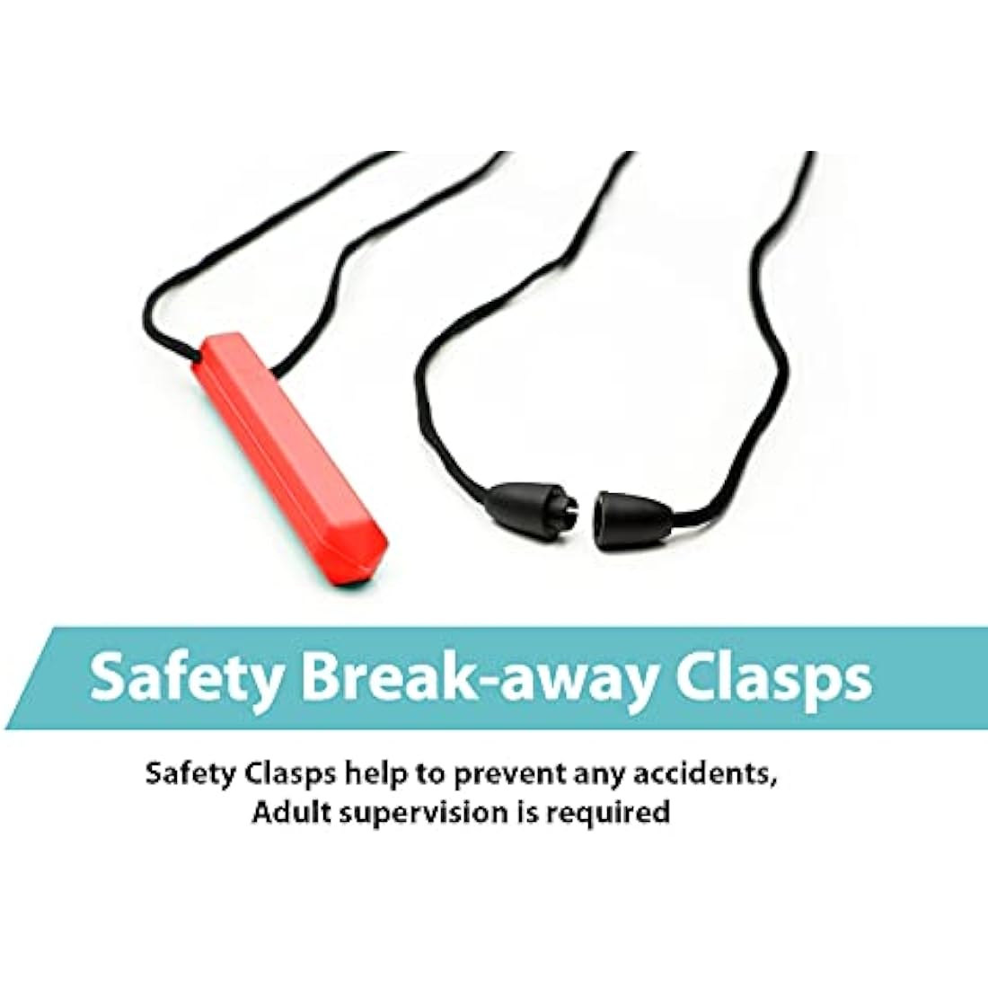 Tilcare Chew Chew Sensory Necklace – Best for Kids or Adults That Like Biting or Have Autism – Perfectly Textured Silicone Chewy Toys - Chewing Pendant for Boys & Girls - Chew Necklaces