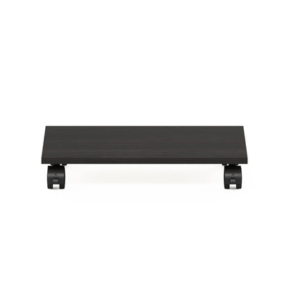 Furinno ECON Printer Stand, Under Desk Printer Stand, Printer Table with Wheels, for CPU, Office Supplies, Home Office, Espresso