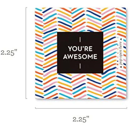 Compendium ThoughtFulls Pop-Open Cards 3-Pack - You're Awesome, Smile, Be Happy | 90 Pop-Open Cards, Each with a Different Message Inside