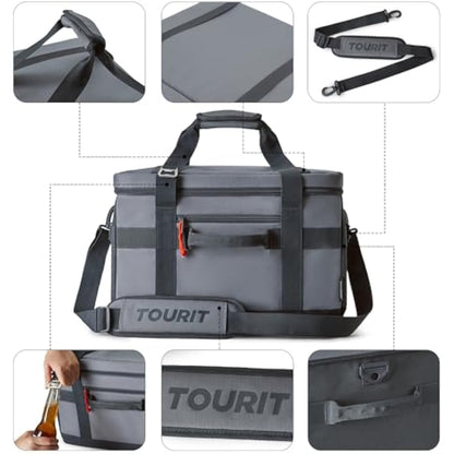 TOURIT Cooler Bag 40-Can Insulated Soft Cooler Large Collapsible Cooler Bag 32L Lunch Coolers for Picnic, Beach, Work, Trip
