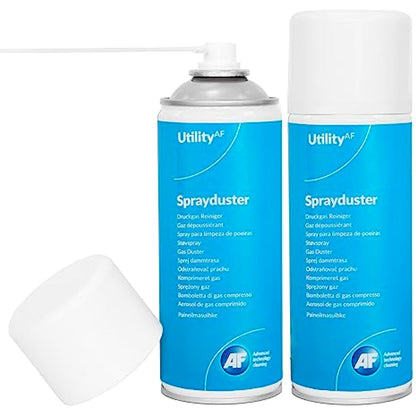 AF Air Duster Sprayduster Compressed Air Can Blower Spray for PC, Laptop keyboard cleaner dust remover PS5 xbox fans 400ml(pack of 2)