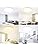 KIWIVIC 36W Ceiling Lights, LED Ceiling Light Dimmable with Remote Control, Bathroom Lights Ceiling 3000-6500K Ø40cm, White Flush Ceiling Light for Bedroom Kitchen Bathroom Hallway
