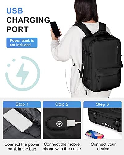 Vacuum Travel Backpack for Women, Cabin Bags 40x20x25 for Ryanair, Travel Hand Luggage Backpack Carry-ons Bag with Vacuum Compression