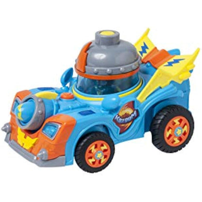 SUPERTHINGS Kid Kazoom Vehicle – Contains 1 vehicle with 1 launcher and top and 1 exclusive figure