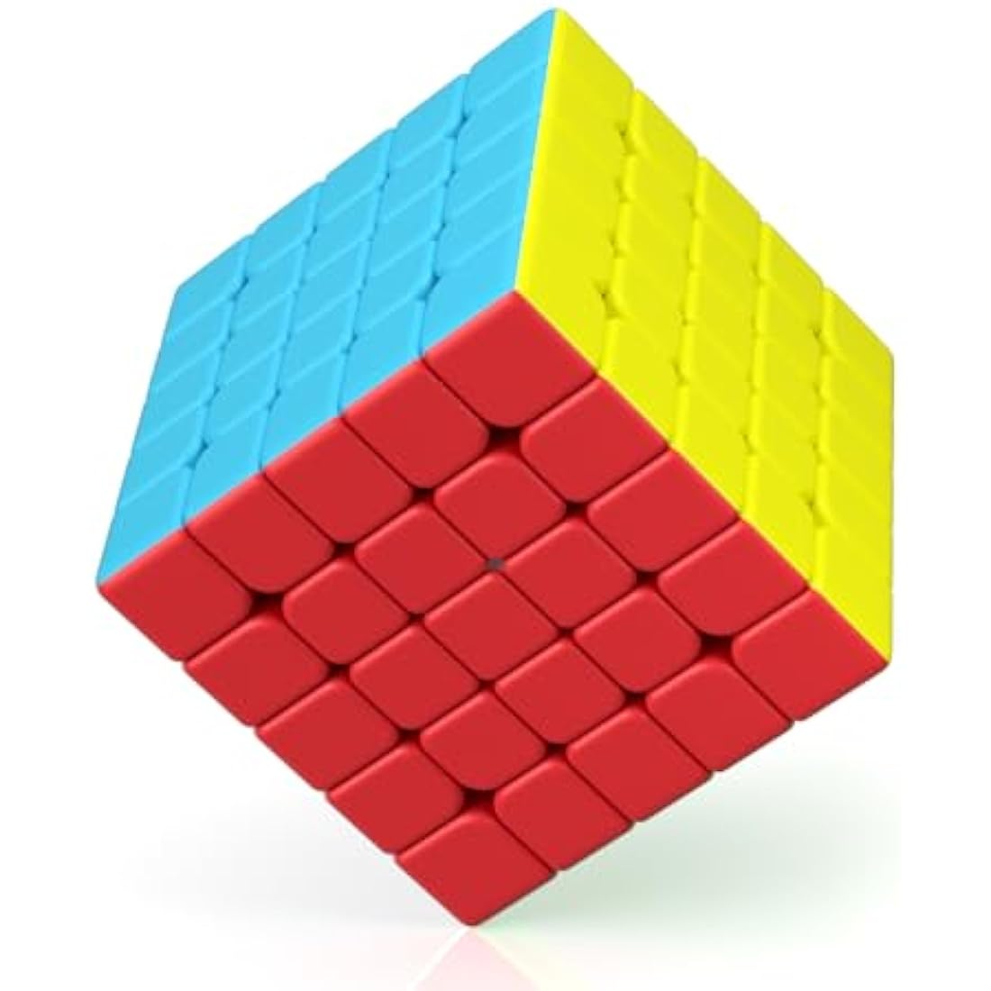 ROXENDA Speed Cube - Fast Smooth Turning Solid Durable & Stickerless Frosted, Best 3D Puzzle Magic Cube Toy - Turns Quicker than Original for kids Gift & Adult & Children(5x5x5 Cube)