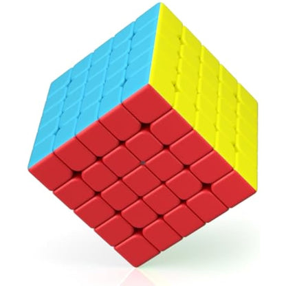 ROXENDA Speed Cube - Fast Smooth Turning Solid Durable & Stickerless Frosted, Best 3D Puzzle Magic Cube Toy - Turns Quicker than Original for kids Gift & Adult & Children(5x5x5 Cube)