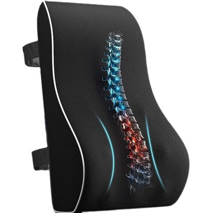 Lumbar Support Pillow for Office Chair Car Memory Foam Back Pillow for Back Pain Relief Improve Posture Ergonomic Back Cushion for Computer