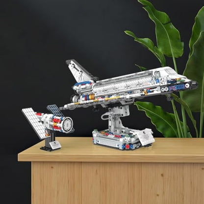 JMBricklayer Space Shuttle Building Blocks Kit 70122, Space Exploration Shuttle Construction Toys for Kids, Collectible Display Model Kits with Adjustable Stand, Idea Gifts for Boys Girls Adults
