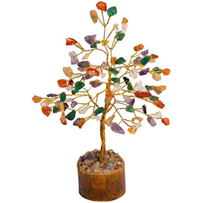 Crystal Tree for Home Decorations Crystals and Healing Stones Witchy Room Crystal Decor Tree Crystal Gifts Gem Tree Christmas Tree Stands for Real Tree… (Multi_Agate_Tree)