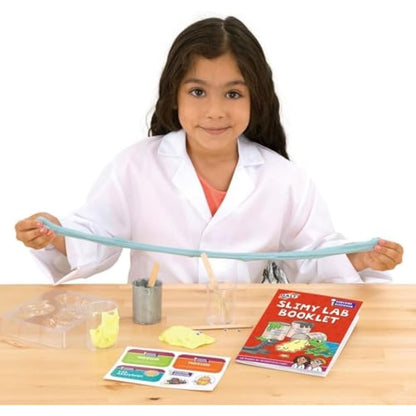 Galt Slimy Lab-Explore and Discover Science Slime Making Kit with 4 Fun Experiments from Glow in the Dark to Slime Creatures-Educational STEM Science Kit,Slime Kit for Boys and Girls Ages 5 Years Plus
