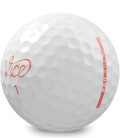 Vice Golf Pro Soft Hue Living Coral Golf Balls