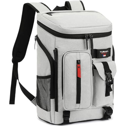 TUGUAN 30L Cooler Backpack 36 Cans Insulated Cool Bag Rucksack Leak Proof Picnic Backpack Men for Lunch Work Thermal Rucksack Women for Travel Camping Beach