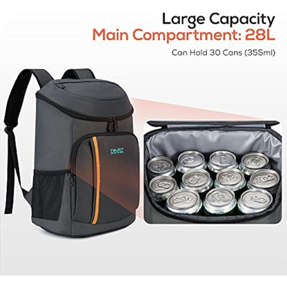 TOURIT Cooler Backpack 30 Cans Lightweight Insulated Backpack Cooler Leak-Proof Soft Cooler Bag Large Capacity for Men Women to Picnics, Camping, Hiking, Beach, Park or Day Trips