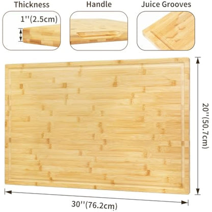 Utoplike Extra Large Bamboo Cutting Board