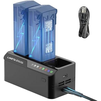 LIMETA Mavic 3/3 pro 200W Intelligent DJI Battery Charger Three-Channel Parallel Fast USB Charging Hub for DJI RC Pro Plus/RC Pro/RC/N1/Classic Remote Controller (MC336)