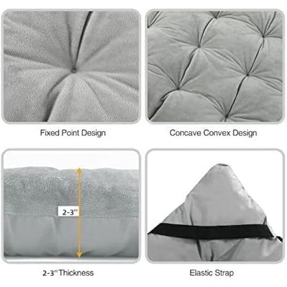 REDCAMP XL Mattress for Camping Bed, 190x75cm Soft Comfortable Cotton Thick Sleeping Mattress Pad