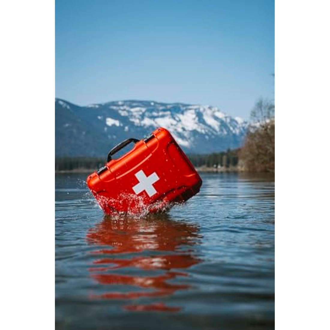 Nanuk 908 Waterproof First Aid Prepper Survival Gear Dust and Impact Resistant Case - Empty - Red (908-FSA9)