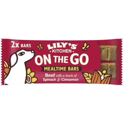 Lily's Kitchen Made with Natural Ingredients Beef On the Go Bars for Dogs 16 x 40g