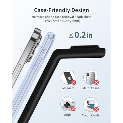 GEEKERA Wireless Charger, 3 in 1 Charging Station for iPhone 16/15/14/13/12/11/Pro Max/XS/XR/8, Charger Stand for Apple Watch 10/Ultra/9/8/7/6/5/4/3/2/SE, Docking Station for AirPods 4/Pro/3/2-Black