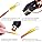 Wirefy Heat Shrink Wire Connectors Kit - Marine Grade Electrical Connectors - Automotive Butt Connectors - Insulated Ring, Spade, Fork, Hook, T-Tap Crimp Terminals - 22-10 Gauge - 1080 PCS