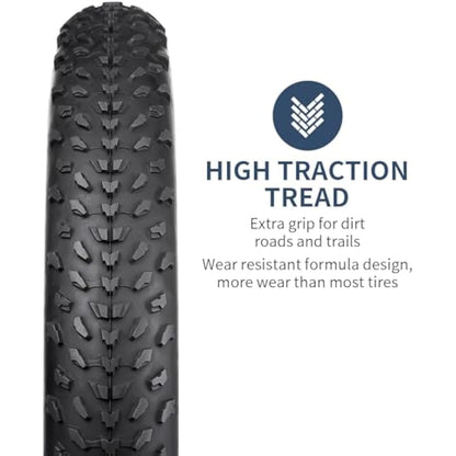 YunSCM 20 inch Foldable Fat Tyres 20x4.0 102-406 Bike Tyre and 20" Bike Inner Tubes Schrader Valve AV32mm, Compatible with 20 x 4.0 98/102-406 MTB/E-Bike/Electric Fat Bike Bicycle Tyres and Tubes