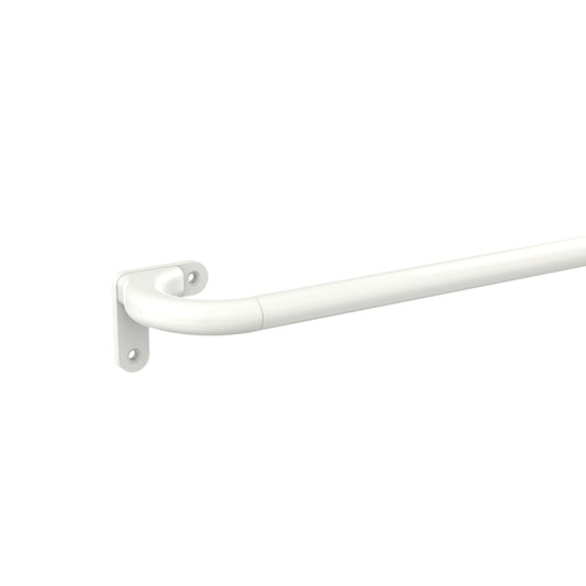 GCurtain Curtain Poles, Pole Wrap 28-48 Inch, 5/8 Inch Diameter, Wrap Around Curved Curtain Poles for Indoor and Outdoor, Modern Contemporary Design,