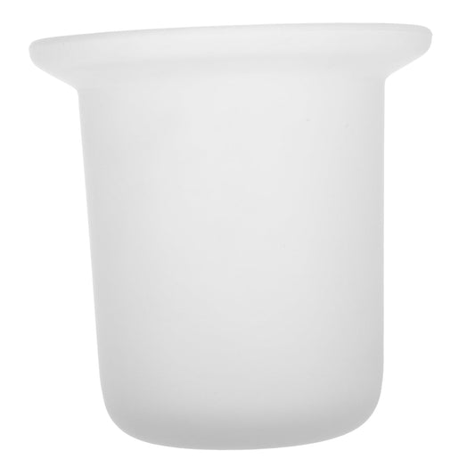 BESTYASH Toilet Brush Holder with Frosted Anti-Slip Cup 4.45 Inch Space-Saving Toilet Brush Bowl and Multifunctional Storage Rack for Bathroom